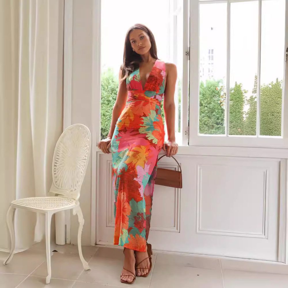 Farina Floral Maxi Dress - Image 3